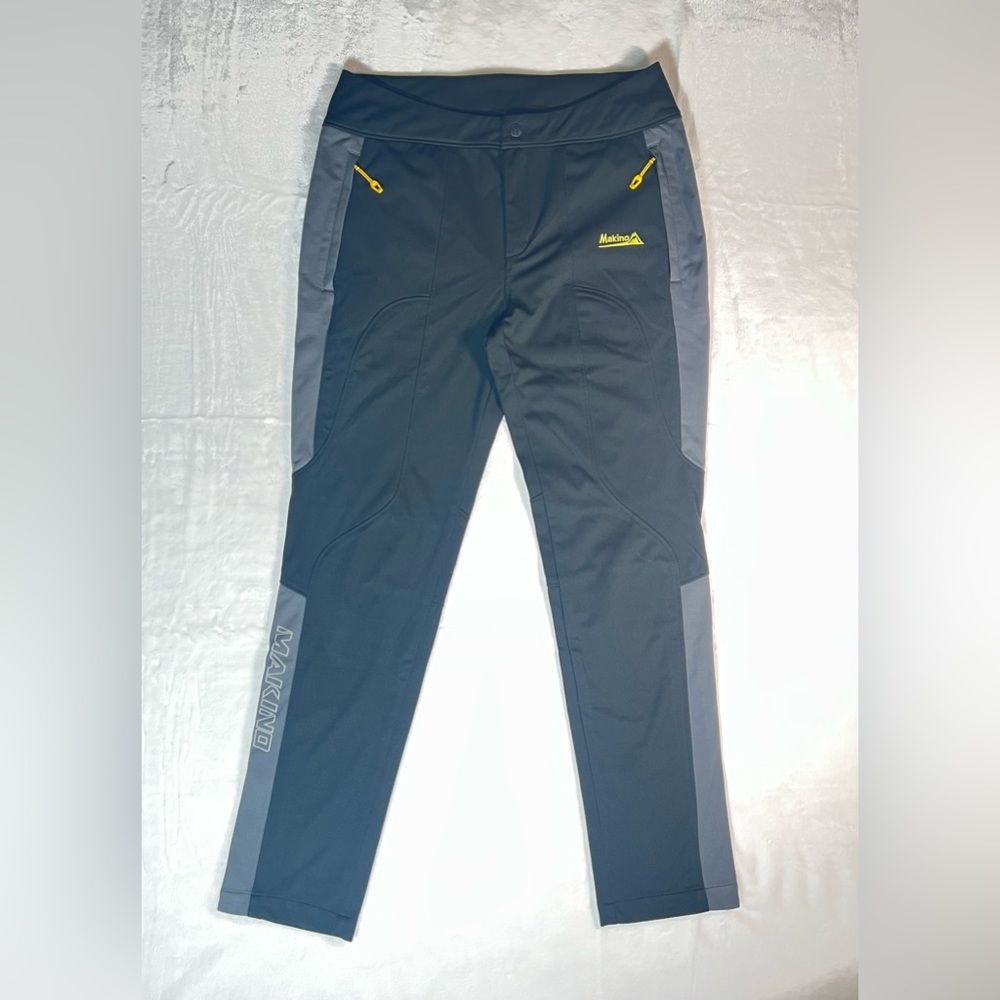 MAKINO Black and Gray Outdoor Softshell Pants - size M/L - Waist 31